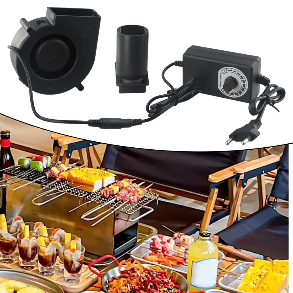 Регулятор скорости вентилятора для воздуходувки для нагревателя барбекю 97 мм Вентилятор с регулируемой скоростью для AV-шкафа для автомобиля Портативная машина