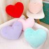 Plush Pillow Adorable Heart Shaped Cushion Soft Comfortable Fluffy Throw Pillow for Home Bedroom Decoration