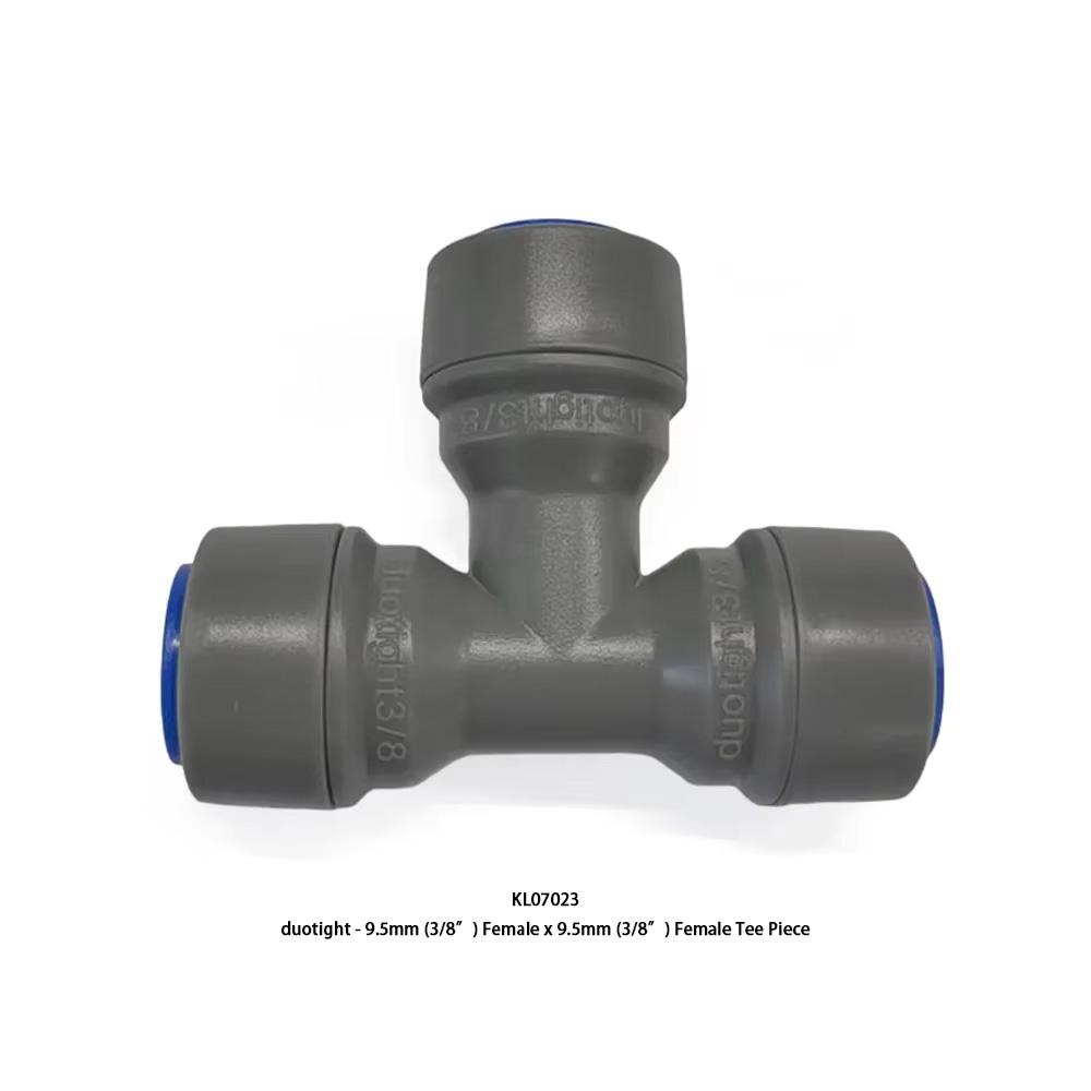 kegland Barware Duotight/Monotight 6.35/8/9.5mm Female Tee Piece Plastic Connector Tube Fitting