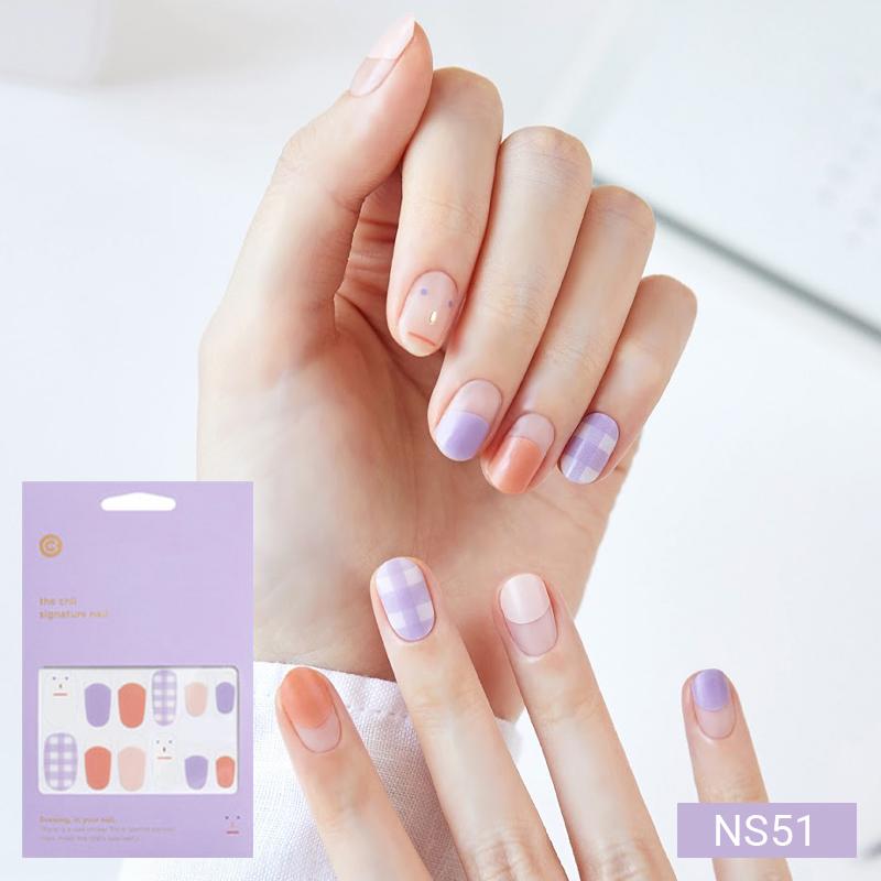 Милые пастельные наклейки для ногтей 24 шт. | Полоски для прессования, Дизайны с кроликом, медведем и звездой, Легко снимаются