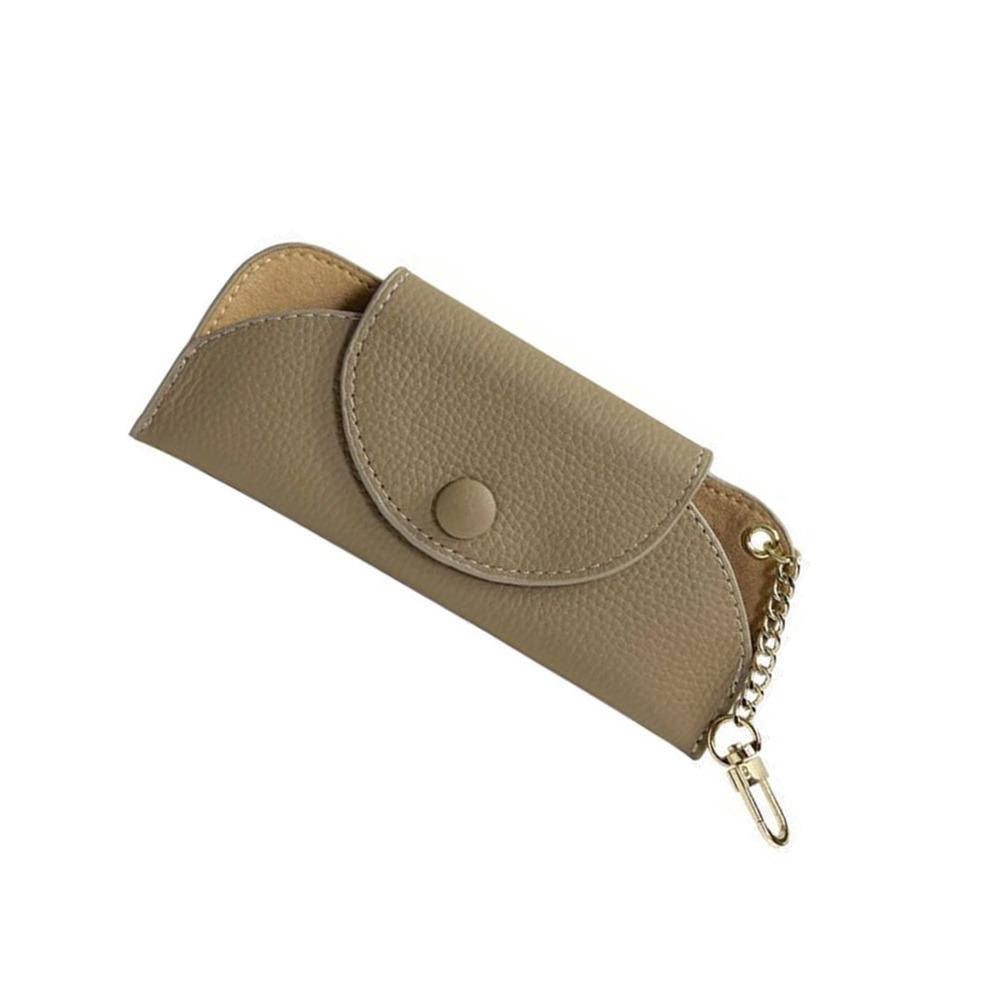 Casual Portable Glasses Case Soft Storage Bag Eyewear Holder PU Leather Glasses Protective Cover Unisex