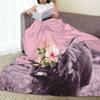 Baby Highland Cow Blankets Fleece Sofa Throw Blanket Portable for Couch Bedding Outdoor Throws Bedspread Quilt