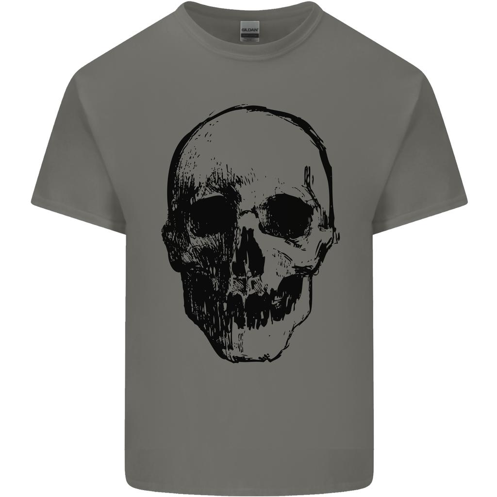 HuUnisex Skull Unisexs Light Cotton TShirt