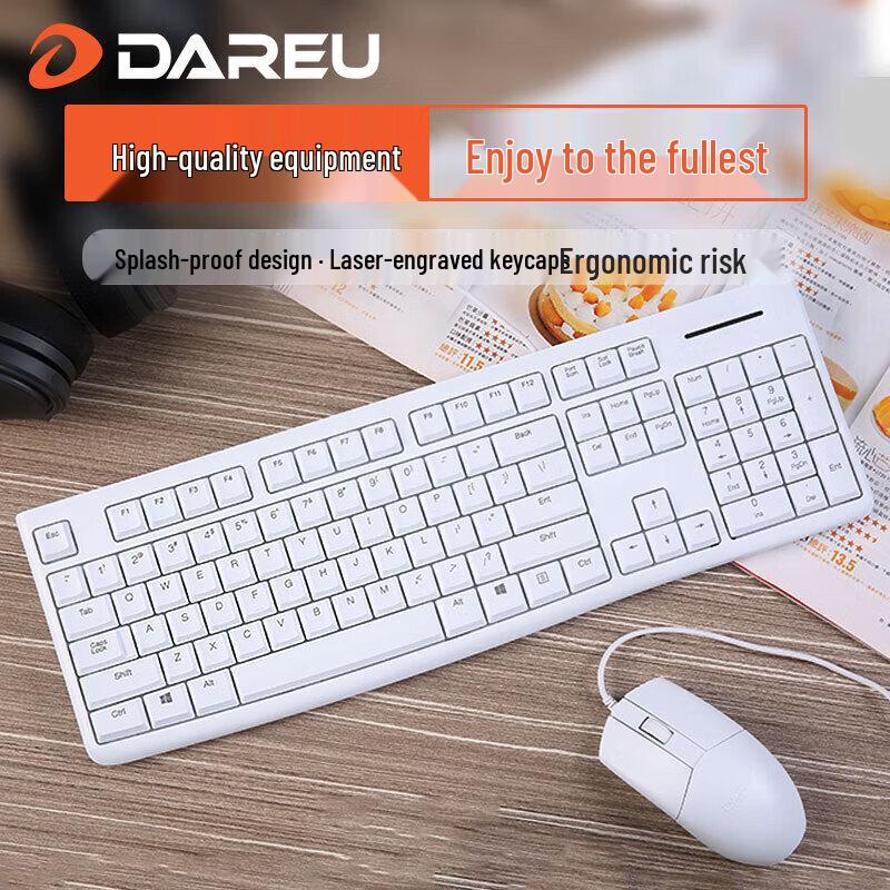 Проводная клавиатура и мышь Dareu LK185T