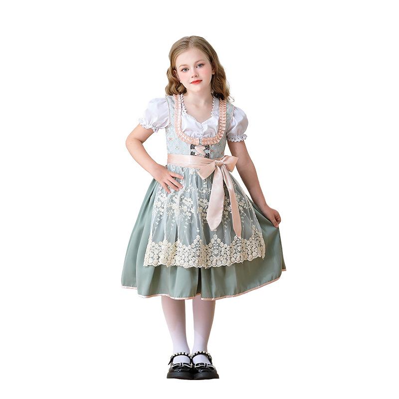 German Oktoberfest Munich Farm Pastoral Dress Carnival Children's Clothing Girls cos Maid Children's Clothing