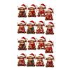 Animal Theme Holiday Gifts Highland Cow Christmas Ornament Set, 2D Flat Wooden Cute Gift Items Hanging Decor with String, Tree Party Decoration Rustic