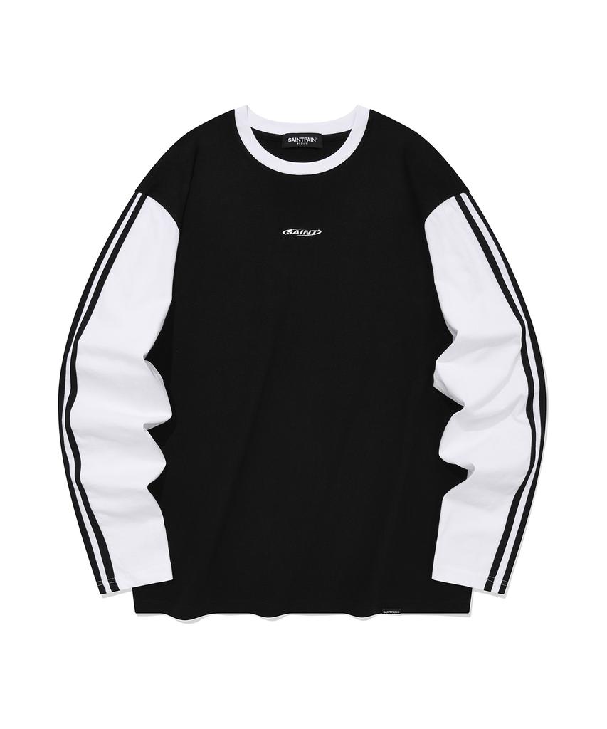 SAINTPAIN Sp Circle Logo Line Long Sleeve - Black