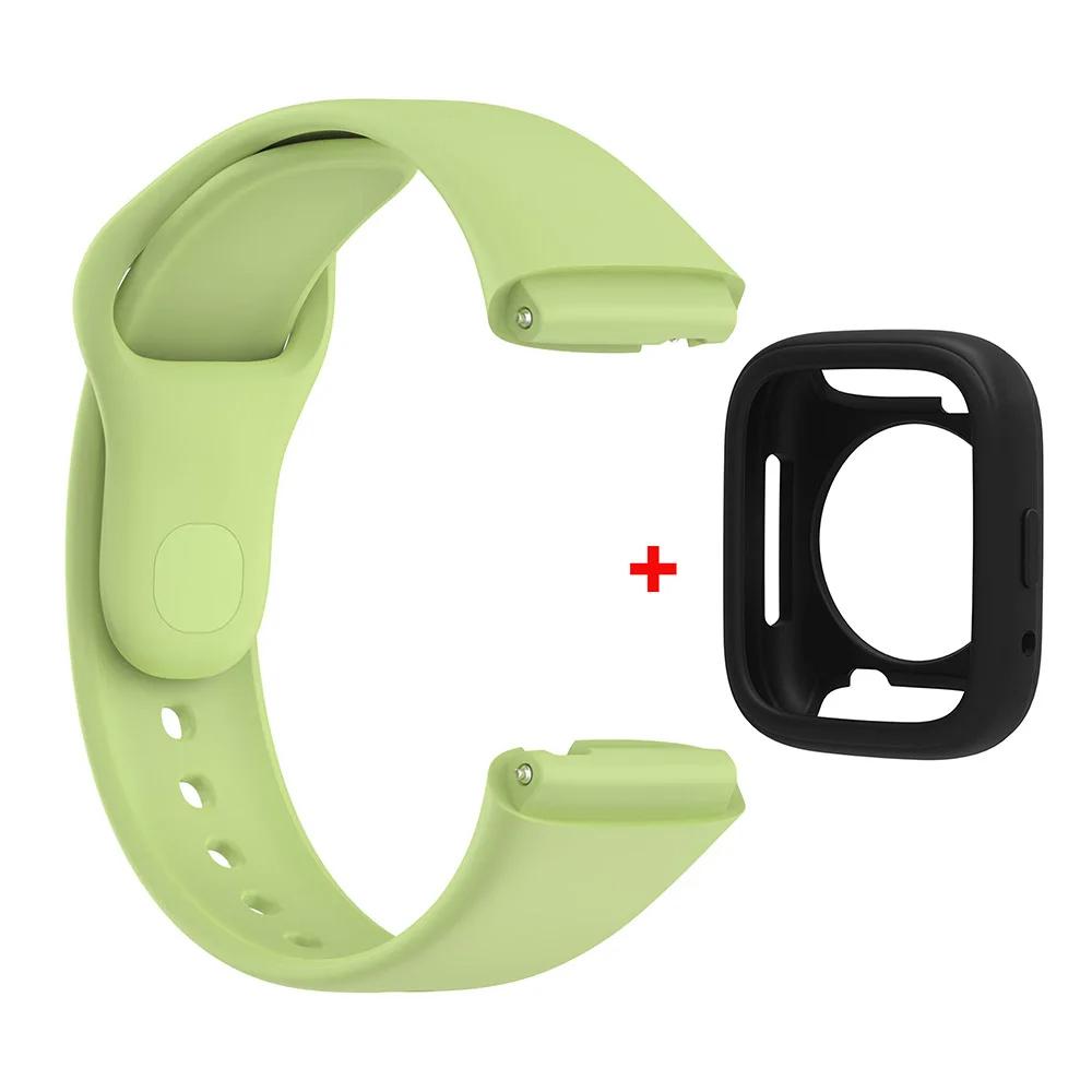 Силиконовый ремешок для Redmi Watch 3 Active/Lite браслет ремешок + защитный чехол