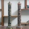 Ретро Вертикальная Подставка для Благовоний Будда Дракон Феникс Стиль Столб Металлическая Подставка для Благовоний Домашний Офис Подставка для Благовоний Декорация