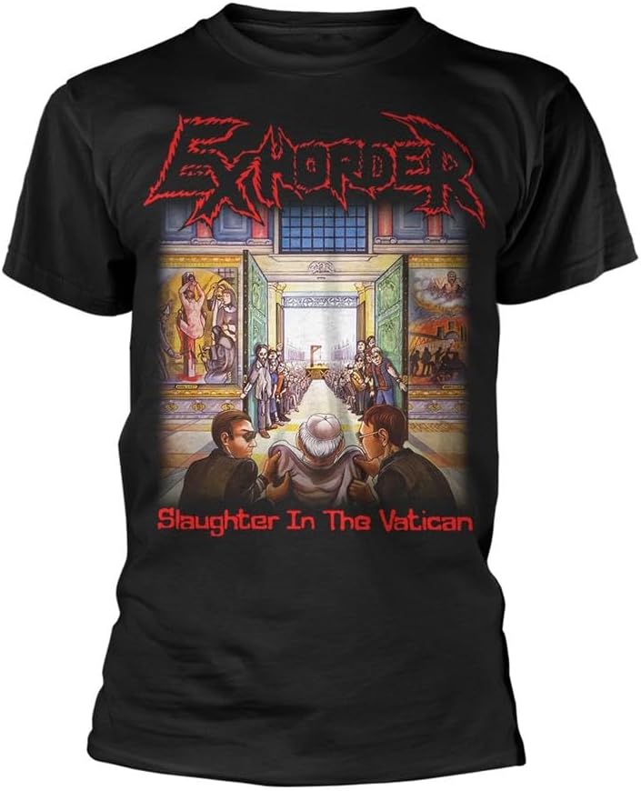 Exhorder Slaughter In The Vatican Черная хлопковая футболка
