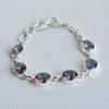 Mystic Topaz Bracelet, Handmade Bracelet, Women Bracelet, 925 Sterling Silver Bracelet, Oval Topaz Bracelet, Wedding Gift