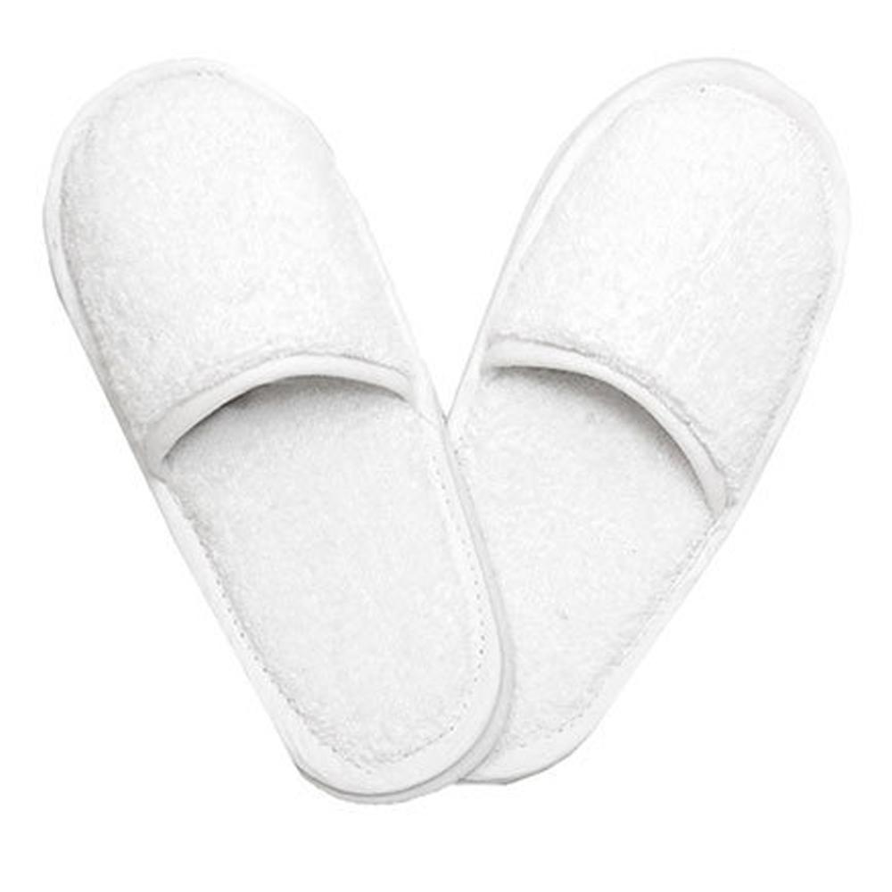 The One Towelling Unisex Adult Plain Cotton Slippers
