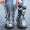 Водонепроницаемый силиконовый чехол для обуви, высокие резиновые сапоги, нескользящий протектор для обуви, многоразовая утолщенная обувь для отдыха на природе