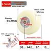 2 PCS Rubber/Nylon Replacement caster wheels with double bearings high load capacity wear resistance furniture wheels