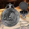 DND Dice Pocket Watch Case Bronze Wolf Head Thick Waist Chain Dices Board Game
