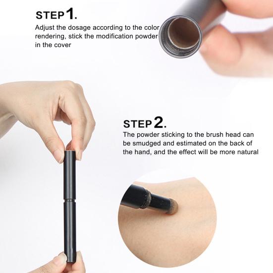 Модификация естественной заливки теней, портативная ручка для контурирования линии роста волос, палочка для определения бровей для ежедневного макияжа