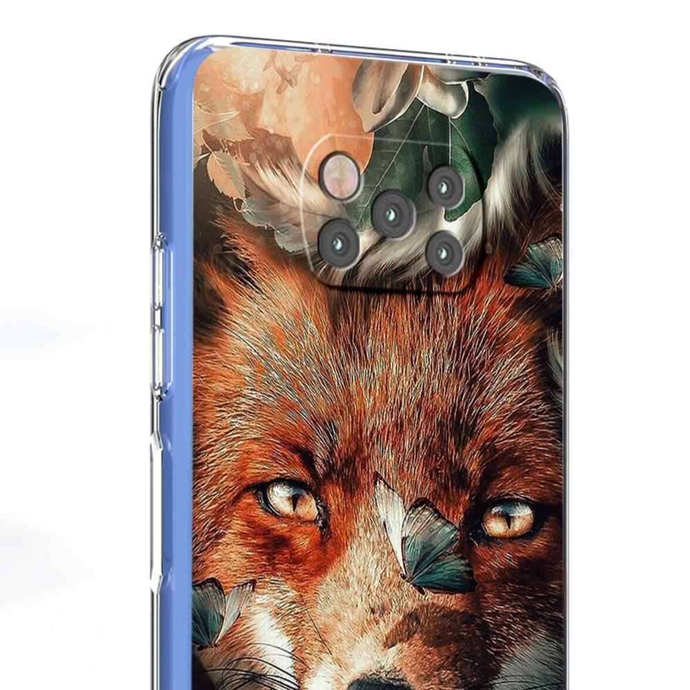 Милый подарочный чехол с изображением красной лисы для Xiaomi Poco X3 NFC F3 M3 X4 M4 Pro 5G Mi 11 Lite Ultra 11T 11X 12 12T Pro 11i, мягкий прозрачный чехол