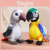 Реалистичная плюшевая игрушка-попугай для детей, реквизит для фото, украшение, 25 см, короткий плюш, набивная кукла-птица