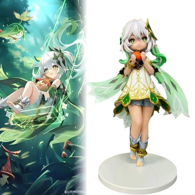 Изысканная оригинальная фигурка Нахиды из Genshin Impact с впечатляющей детализацией и размером 21 см