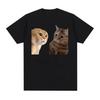 Funny Cute Cats Talking Meme Graphic T-shirts Men Women Fashion Short Sleeve T Shirt Casual 100% Cotton Oversized T-shirt 50745