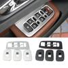 For Volvo XC60 2018-2024 Carbon Fiber Color Door Armrest Window Lift Switch Button Panel Cover Trim ABS Car Interior Sticker