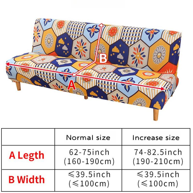 Чехол для складного дивана-кровати с простой эластичностью, без подлокотников, утолщенный, пыленепроницаемый чехол для дивана, все включено
