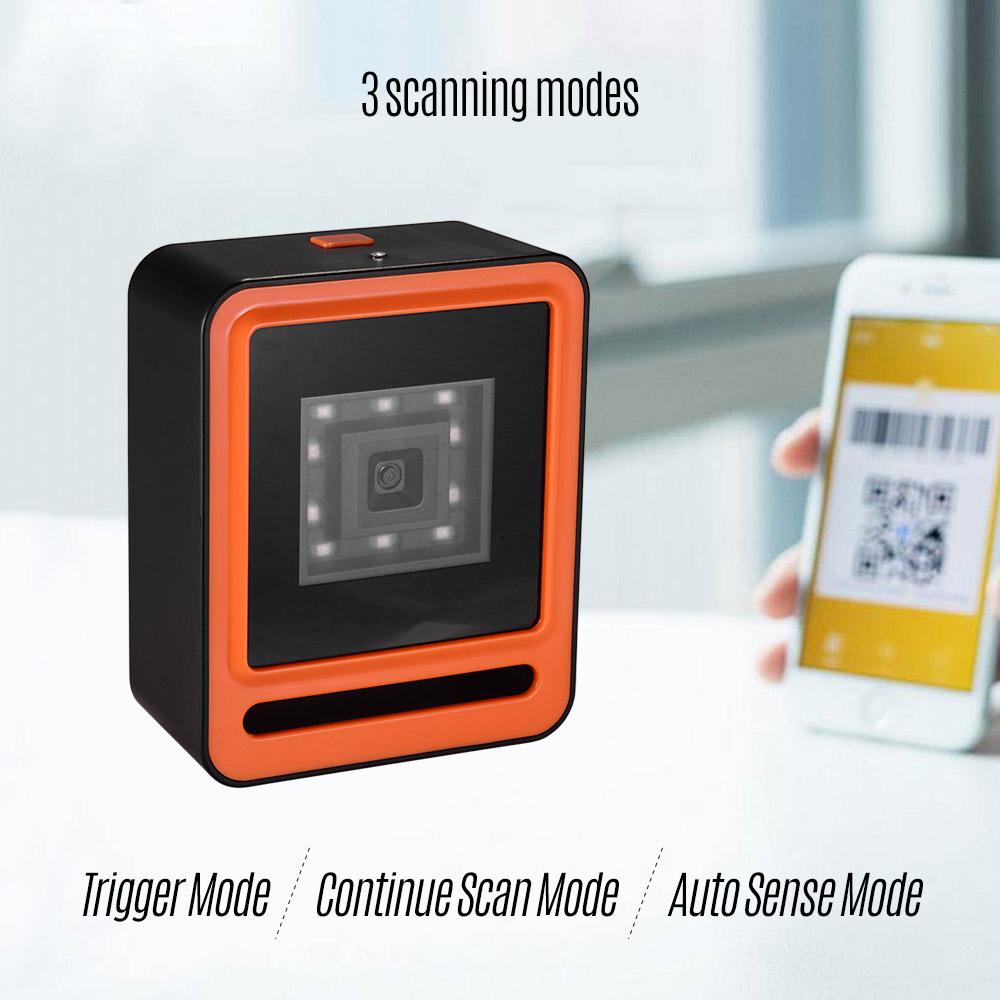 Aibecy Hands-free USB Проводной 1D 2D QR-сканер баркодера Настольный компьютер