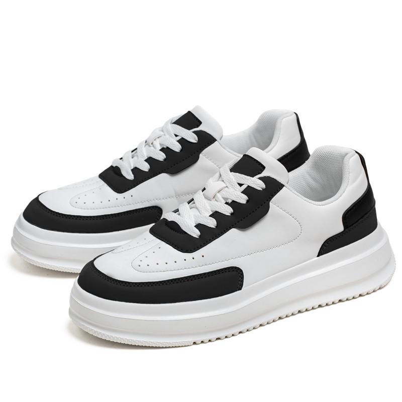 Autumn and Winter Men's Shoes New Hong Kong Style Little White Shoes Male Students Korean Version Trendy Versatile Platform Sports Casual Board Shoes
