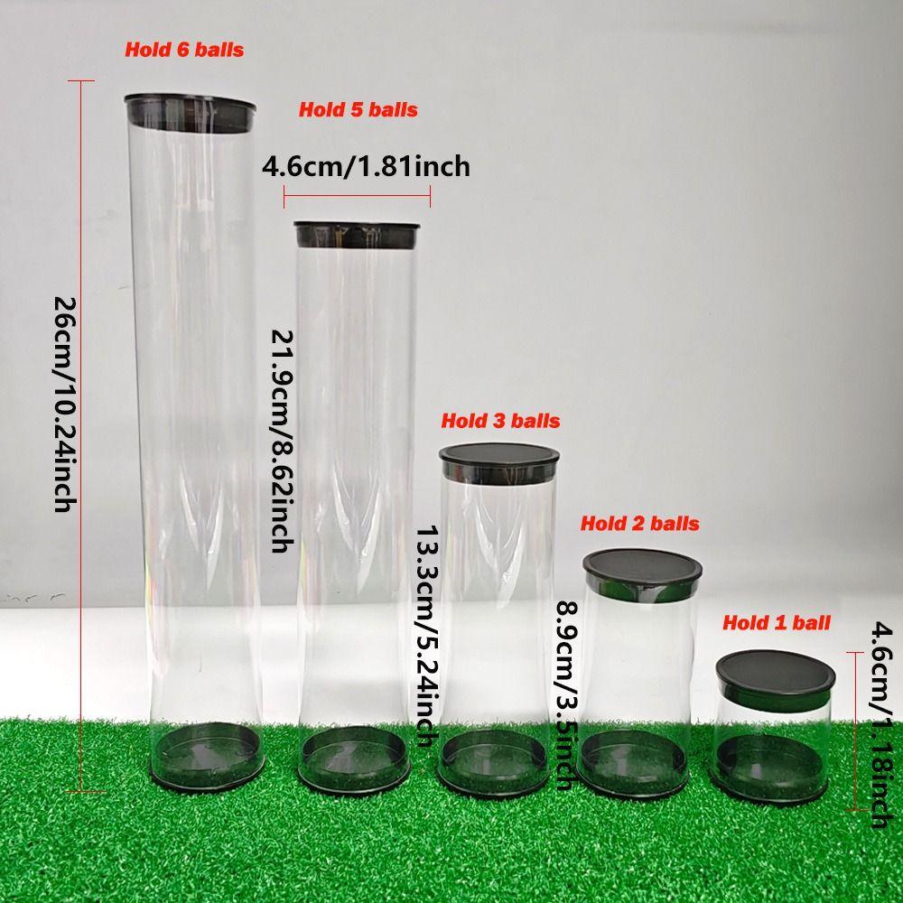 Plastic Golf Ball Tube Barrel Transparent Displaying Golf Balls Collectors And Enthusiasts