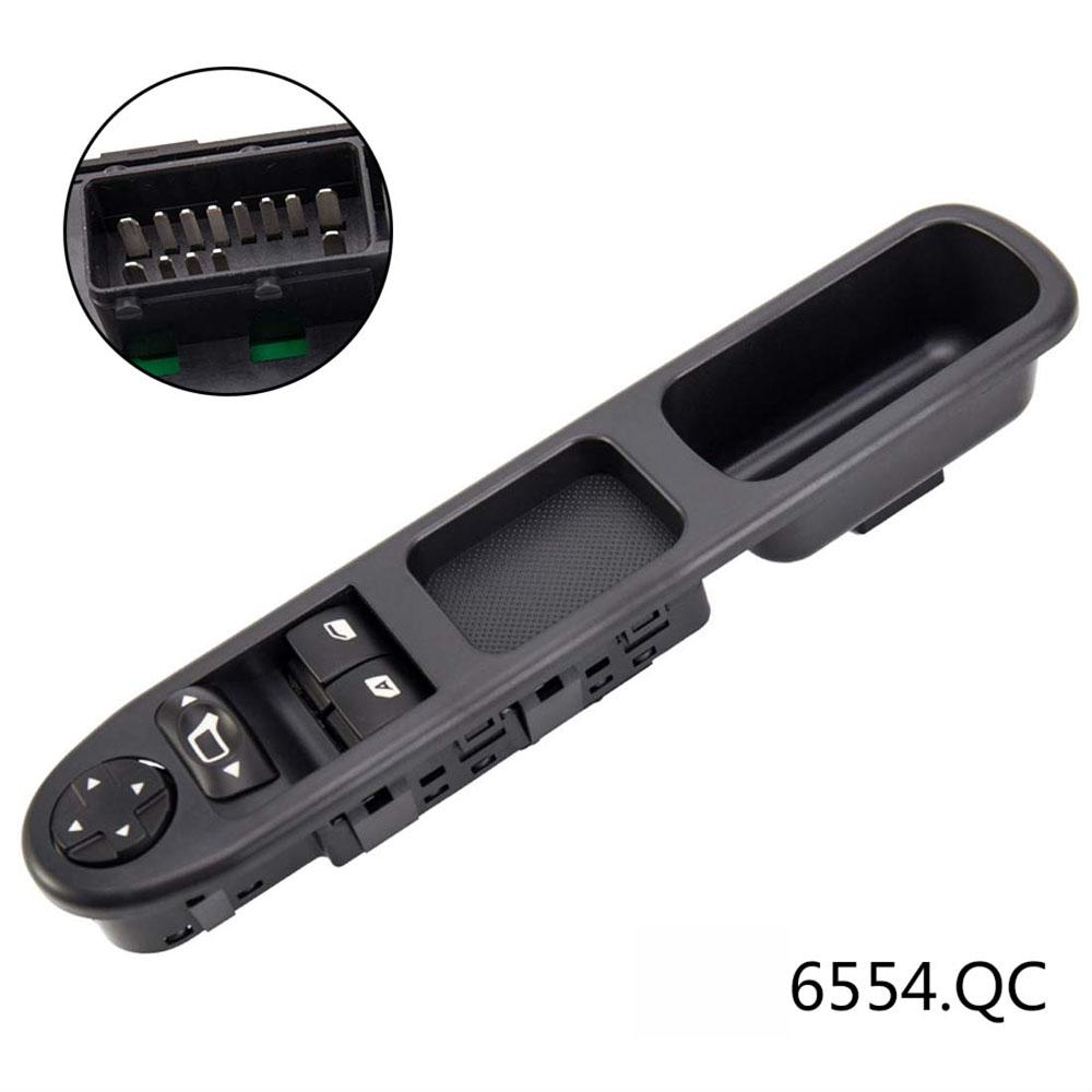 Переключатель управления левым передним стеклом 6554QC для Peugeot 207 Citroen C3