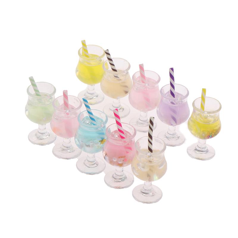 2 шт. 1/12 кукольный домик миниатюрный стаканчик для сока мини коктейльные напитки игрушка для кукольного дома