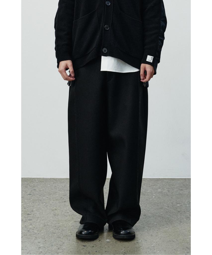 RECODE Raw Edged Wide Bonding Pants Rkpaw25615Bkx