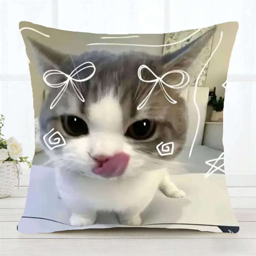 CUTE ANIMAL Pillow Case Fashion Square Pillowcase Bedroom Sofa Room Ins Decoration Leisure