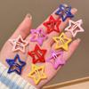 10pcs Colorful Star BB Hair Clips Y2K Women Grils Cute Metal Star Hairpin Side Barrettes Hair Grip Headwear Hair Accessories