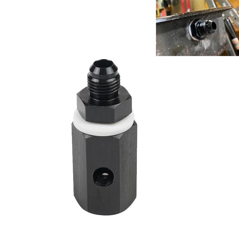6An 8An 10An Male Fuel Cell Tank Rollover Vent Valve Aluminum Anodized Fuel Cell Vent Roll Over Valve Mounted Fitting Adapter