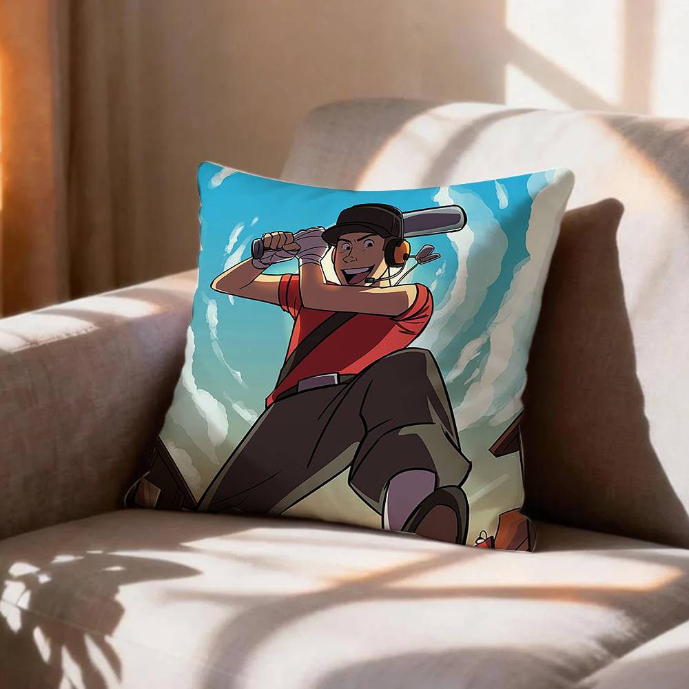 Scout Medic Team FFortress TF Pillow Case Pattern Printed Pillowcase For Living Room Sofa Cushion Cover