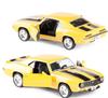 1:36 Chevrolet USA 1969 Camaro SS Vintage Matte Black Diecast Metal Car Model Toy For Collection Gift Kids A318