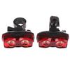 2-светодиодный яркий велосипедный безопасный задний фонарь с мигающим задним фонарем