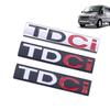 AJK1 3D Metal TDCI Letters Car Rear Trunk Emblem Badge Sticker Decals For Ford Explorer Kuga  Transit Accessories