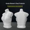 Женский дышащий защита груди для каратэ и боевых искусств - Удобный, впитывающий пот жилет для соревнований, тренировок и самообороны