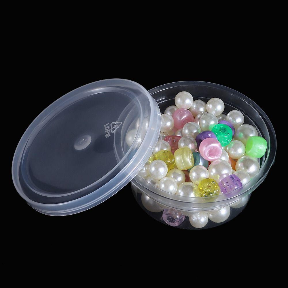 3/20PCS New Sundries Box Plastic Bin With Lids Foam Container Clay Storage Ball Cup