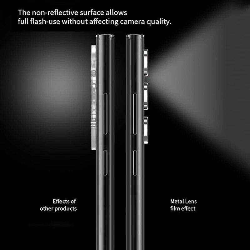 Защитное стекло для объектива камеры для Samsung S23 Ultra Plus, металлическое защитное кольцо для объектива с полным покрытием для Galaxy S22 Ultra, пленка для камеры