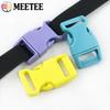 Meetee 10/20Pcs 10-25mm Plastic Side Release Buckle Bracelet Buckles Bag Strap Adjustable Dog Collar Clasp Leather Accessories