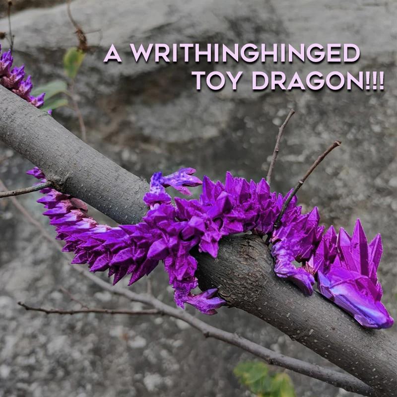 3D Printed Articulated Dragon Dragon Flexible Realistic Made Ornament Toy Model Home Office Decoration Decor Gifts