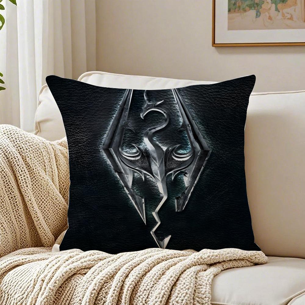 Game OpenWorld The EElder SScrolls V Cushion Cover Pillowcase Antidustmite living Room Sofa Decor Cushion Room