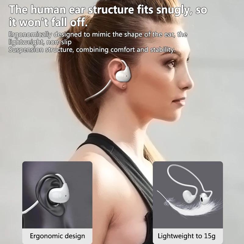 Sports Bluetooth 5.3 Earphones Wireless Headphones Touch Control Headset HiFi Stereo Earbud With Microphone for Huawei Xiaomi