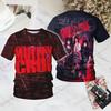Рок-группа Motley Crue 3D-печать Футболка Мужчины Женщины Мода Хип-Хоп Повседневные Топы с Коротким Рукавом Футболки Мужская Одежда Детская Футболка