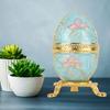 Enameled Easter Egg Vintage Style Jewelry Organizer Trinket Box Decoration Gift
