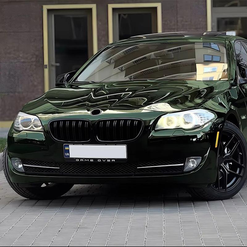Автомобильная передняя решетка радиатора в гоночном стиле, двойные решетки "почки" для BMW 5 серии F10 F11 2011-2017, замена передней решетки автомобиля
