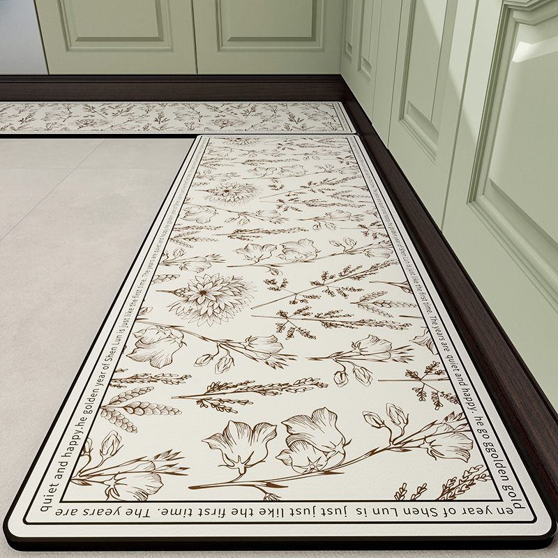 Утолщенные кухонные коврики нескользящие и маслостойкие протираемые не моющиеся грязеотталкивающие коврики для ног абсорбирующие силиконовые коврики